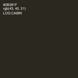 #2B281F - Log Cabin Color Image